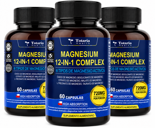 Magnesio 12 en 1 | Tu Bienestar Empieza Hoy 💛