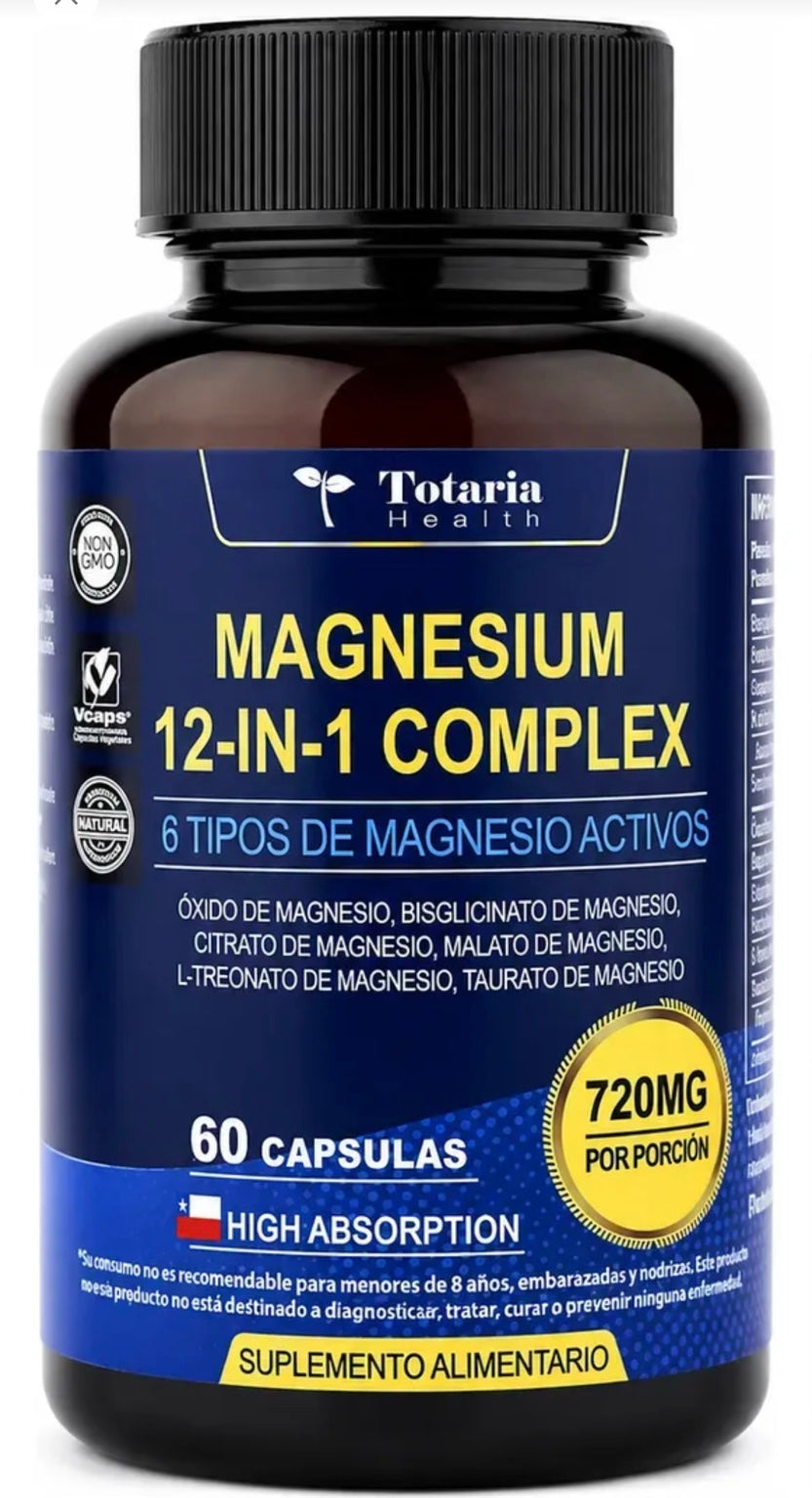 Magnesio 12 en 1 | Tu Bienestar Empieza Hoy 💛