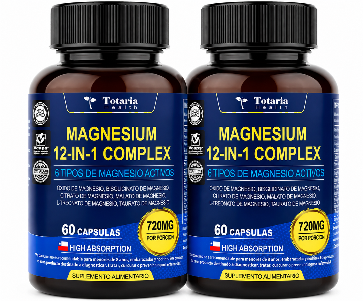 Magnesio 12 en 1 | Tu Bienestar Empieza Hoy 💛